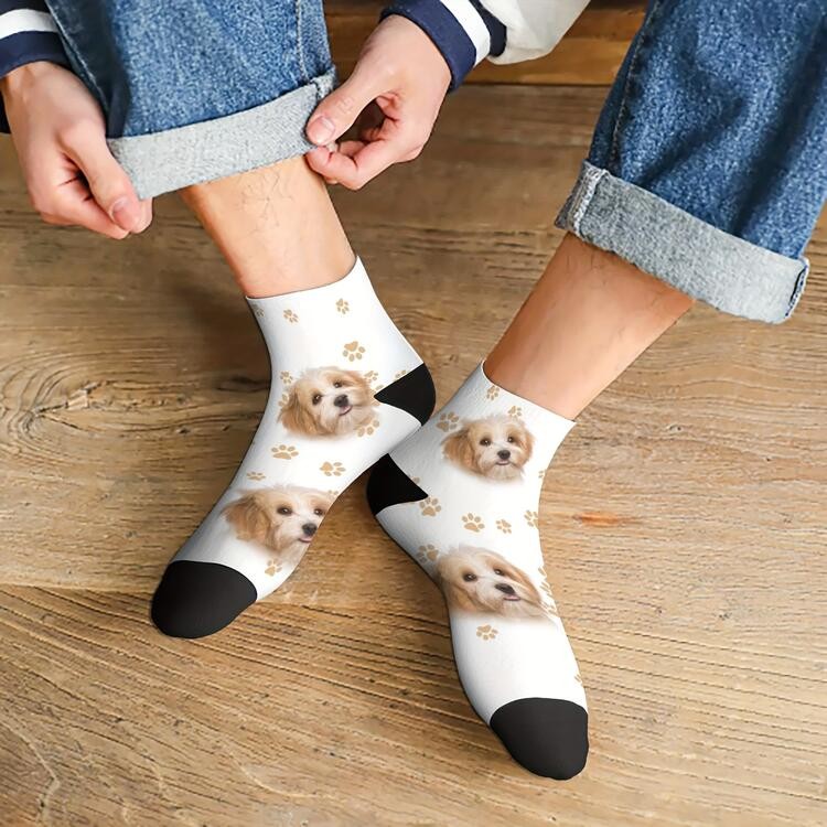 あなたの顔写真で作るカスタムソックス｜おもしろギフトにぴったり ローカット 8