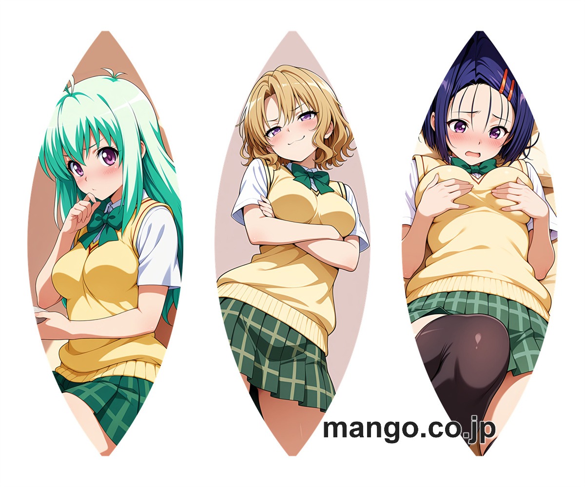 【抱き枕カバー / 等身大】 アニメ キャラクター ビーチボール【ToLOVEる】西連寺春菜 籾岡里紗 霧崎恭子 海洋ボール PVC製 キャラクターグッズ コレクション用｜PVC エアクッション 等身大サイズ 立体ディスプレイ 2