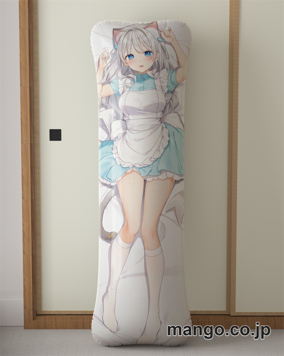 【抱き枕カバー / 等身大】 アニメ抱き枕カバー【バーチャルYoutuber】猫耳メイド天凪える大型クッションキャラクターグッズPVC製コレクション用 等身大 抱き枕 空気ビニール製 キャラクターグッズ