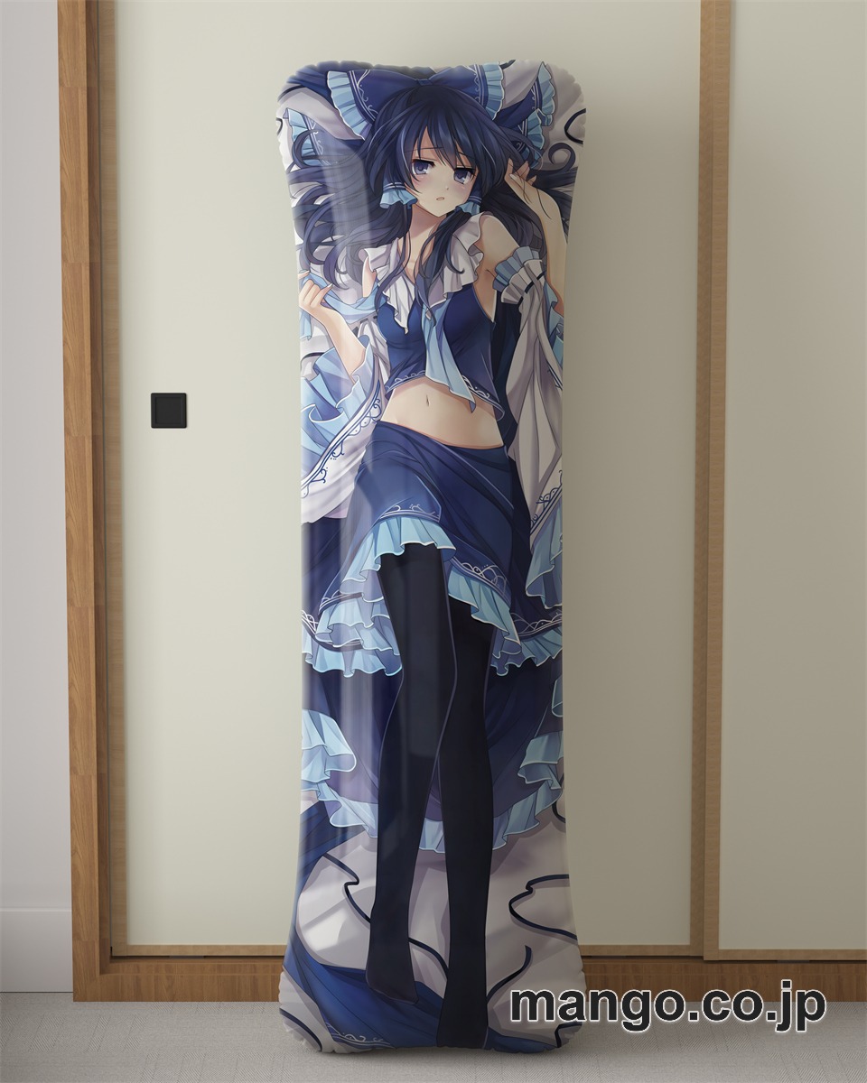 【抱き枕カバー / 等身大】 アニメ抱き枕カバー東方Project青霊夢大型クッションキャラクターグッズPVC製コレクション用 等身大 抱き枕 空気ビニール製 キャラクターグッズ 2