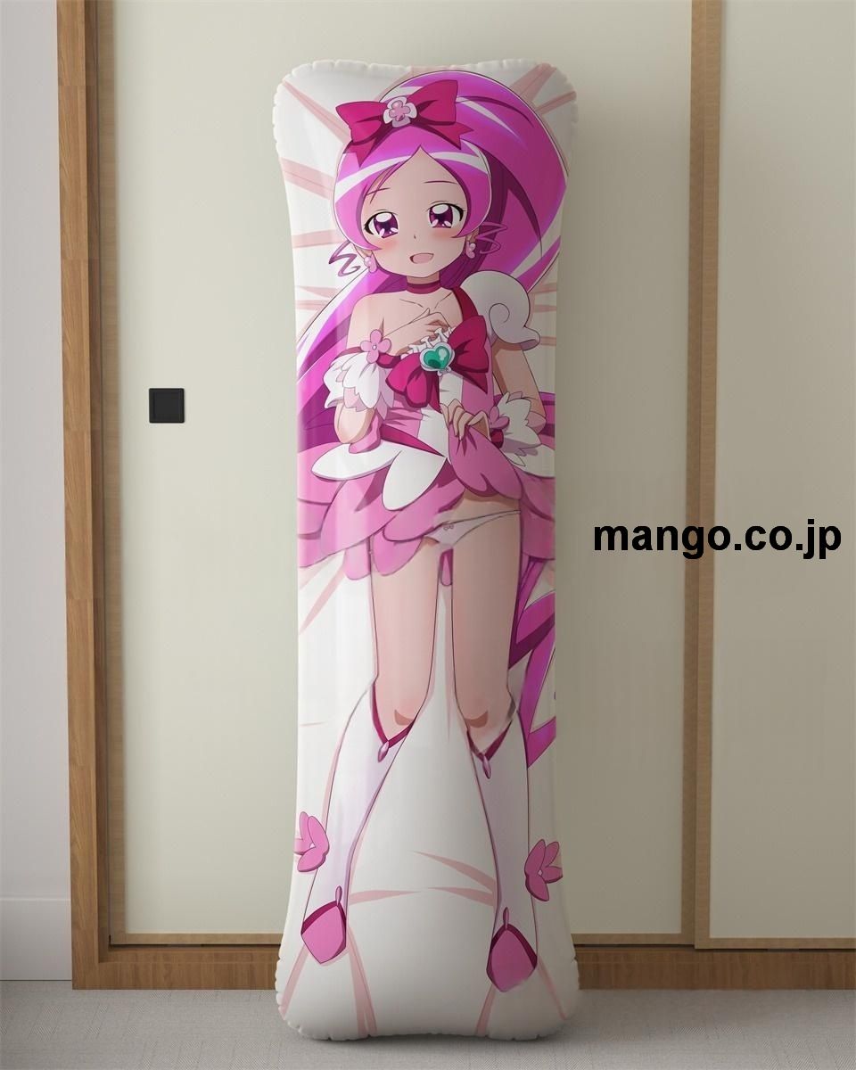 【抱き枕カバー / 等身大】 アニメ抱き枕カバー【ハートキャッチプリキュア！】つぼみキュアブロッサム大型クッションキャラクターグッズPVC製コレクション用 ビッグサイズ 等身大クッション 立体キャラクターアイテム 2
