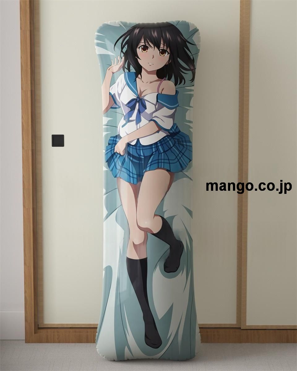 【抱き枕カバー / 等身大】 アニメ抱き枕カバー【ストライク ザ ブラッド】姫柊雪菜大型クッションキャラクターグッズPVC製コレクション用｜空気ビニール製 等身大抱き枕 コレクション向けグッズ