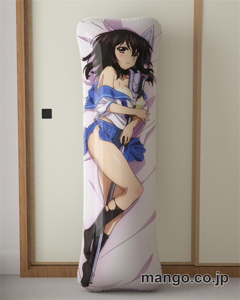 【抱き枕カバー / 等身大】 アニメ抱き枕カバーストライク ザ ブラッド姫柊雪菜大型クッションキャラクターグッズPVC製コレクション用｜PVC エアクッション 等身大サイズ 立体ディスプレイ 2