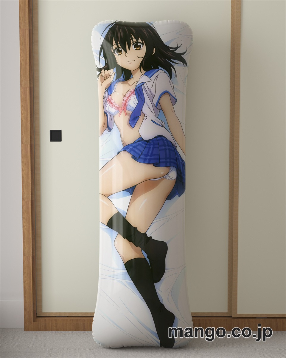 【抱き枕カバー / 等身大】 アニメ抱き枕カバーストライク ザ ブラッド姫柊雪菜大型クッションキャラクターグッズPVC製コレクション用｜等身大エアクッション ビッグサイズ PVC製 アニメグッズ