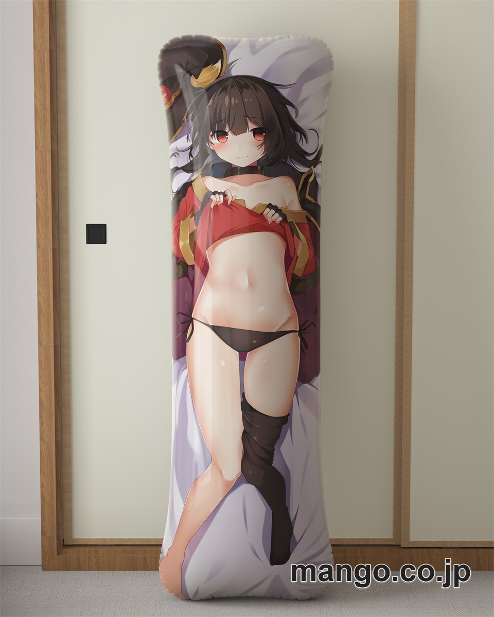【抱き枕カバー / 等身大】 アニメ抱き枕カバーこの素晴らしい世界に祝福を！めぐみん大型クッションキャラクターグッズPVC製コレクション用｜等身大エアクッション ビッグサイズ PVC製 アニメグッズ 2