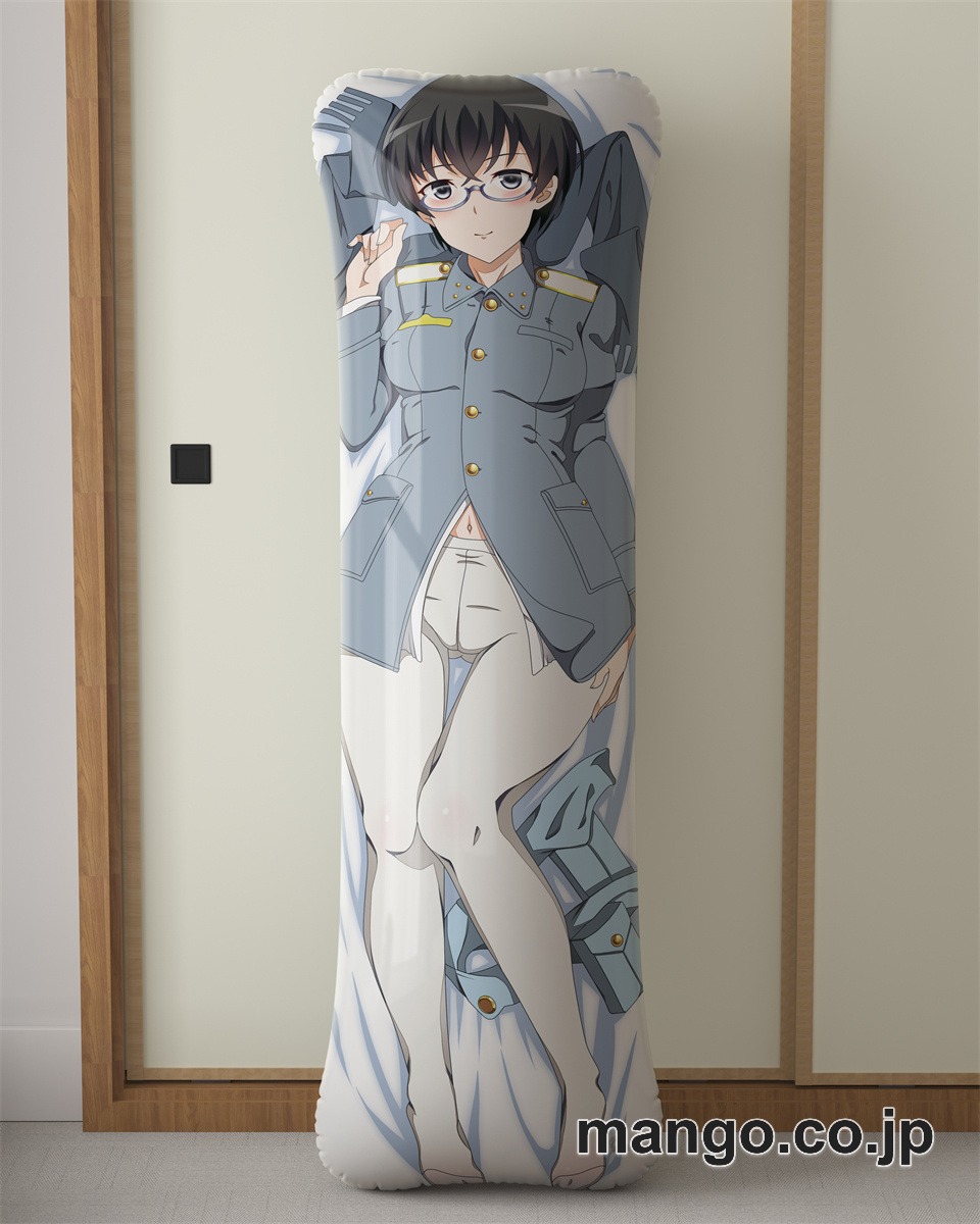 【抱き枕カバー / 等身大】 アニメ抱き枕カバールーッカネン少佐大型クッションキャラクターグッズPVC製コレクション用 等身大 抱き枕 空気ビニール製 キャラクターグッズ