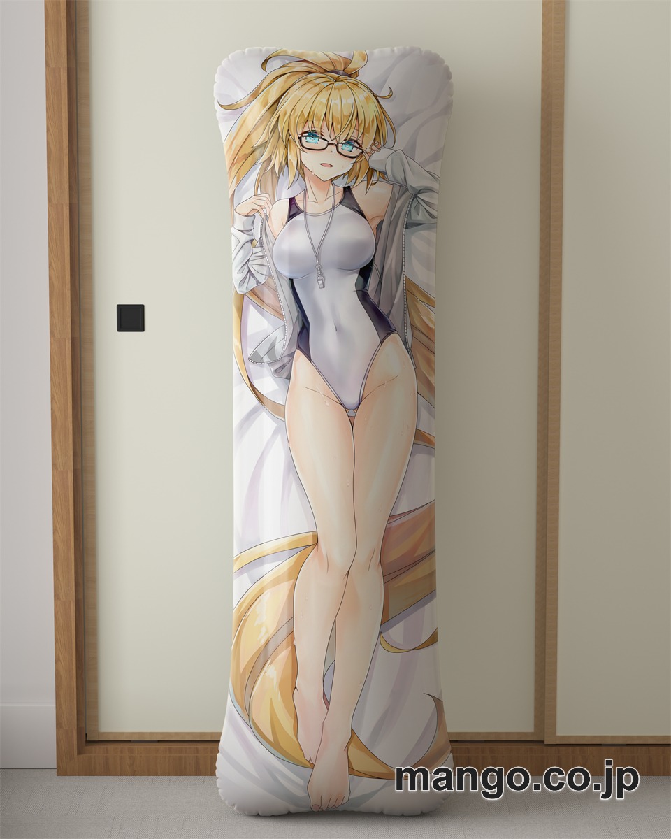 【抱き枕カバー / 等身大】 アニメ抱き枕カバーFGOジャンヌ ダルク競泳 ビキニ大型クッションキャラクターグッズPVC製コレクション用｜空気ビニール製 等身大抱き枕 コレクション向けグッズ
