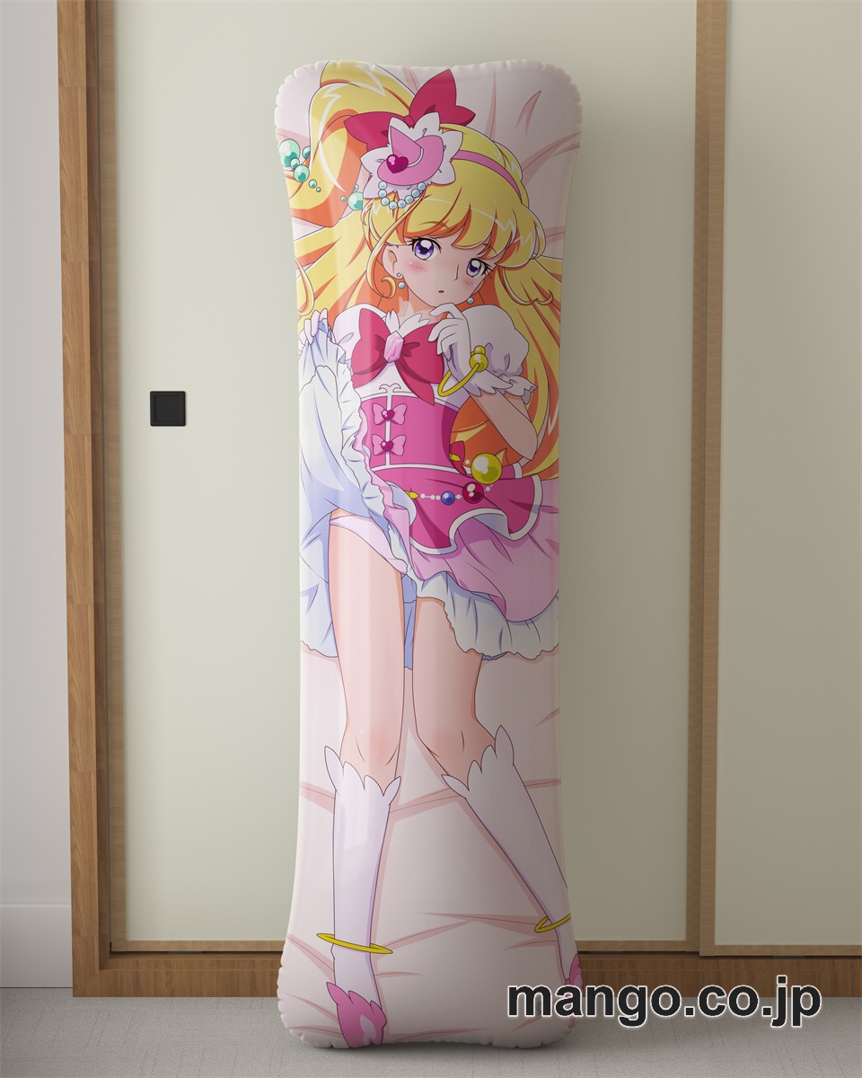 【抱き枕カバー / 等身大】 アニメ抱き枕カバー「魔法つかいプリキュア！」みらいちゃんミラクルちゃん大型クッションキャラクターグッズPVC製コレクション用｜等身大エアクッション ビッグサイズ PVC製 アニメグッズ