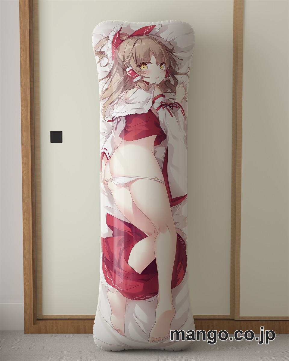 【抱き枕カバー / 等身大】 アニメ抱き枕カバー「東方Project」霊夢ちゃん大型クッションキャラクターグッズPVC製コレクション用 ビッグサイズ 等身大クッション 立体キャラクターアイテム 2