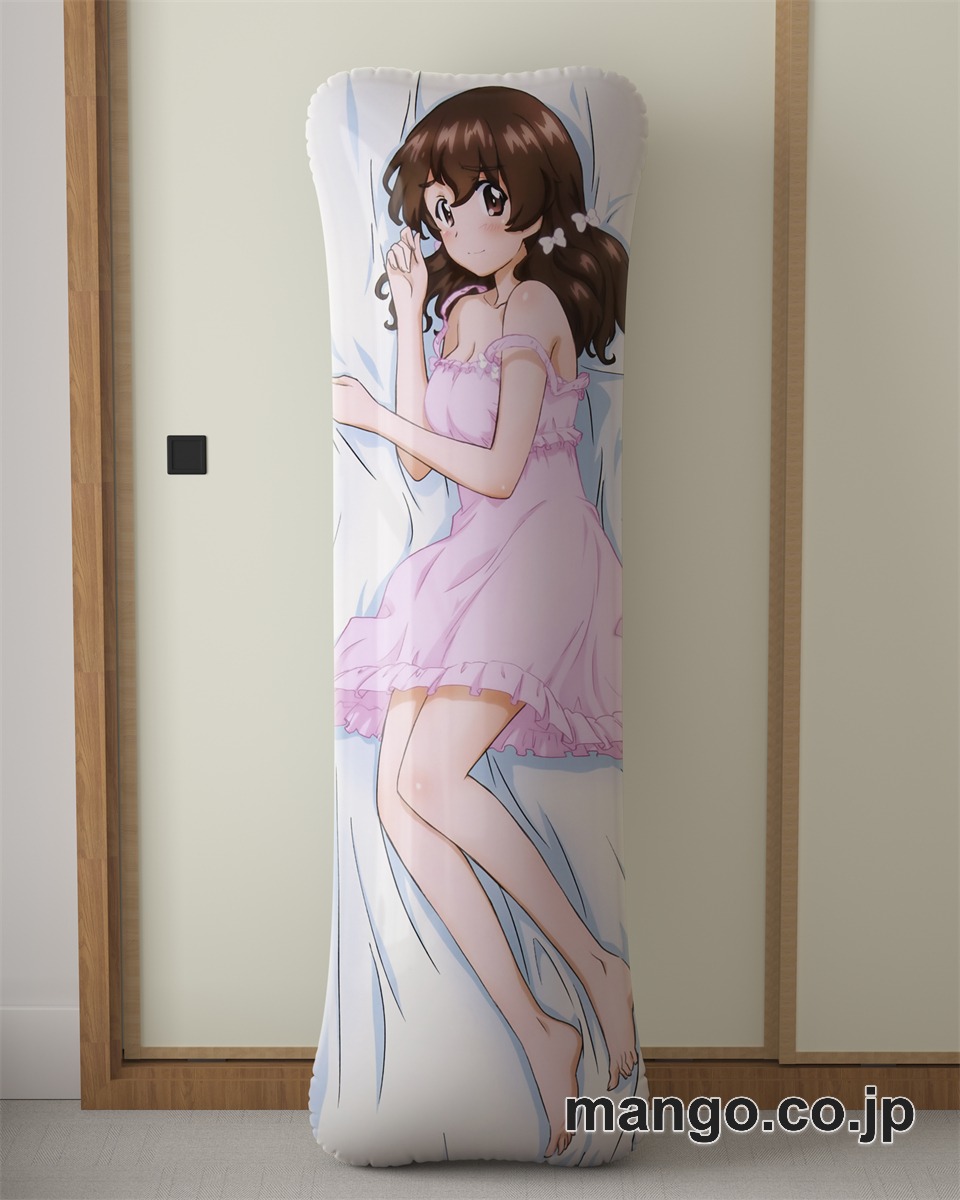 【抱き枕カバー / 等身大】 アニメ抱き枕カバーガールズ&パンツァー小山柚子大型クッションキャラクターグッズPVC製コレクション用｜等身大エアクッション ビッグサイズ PVC製 アニメグッズ