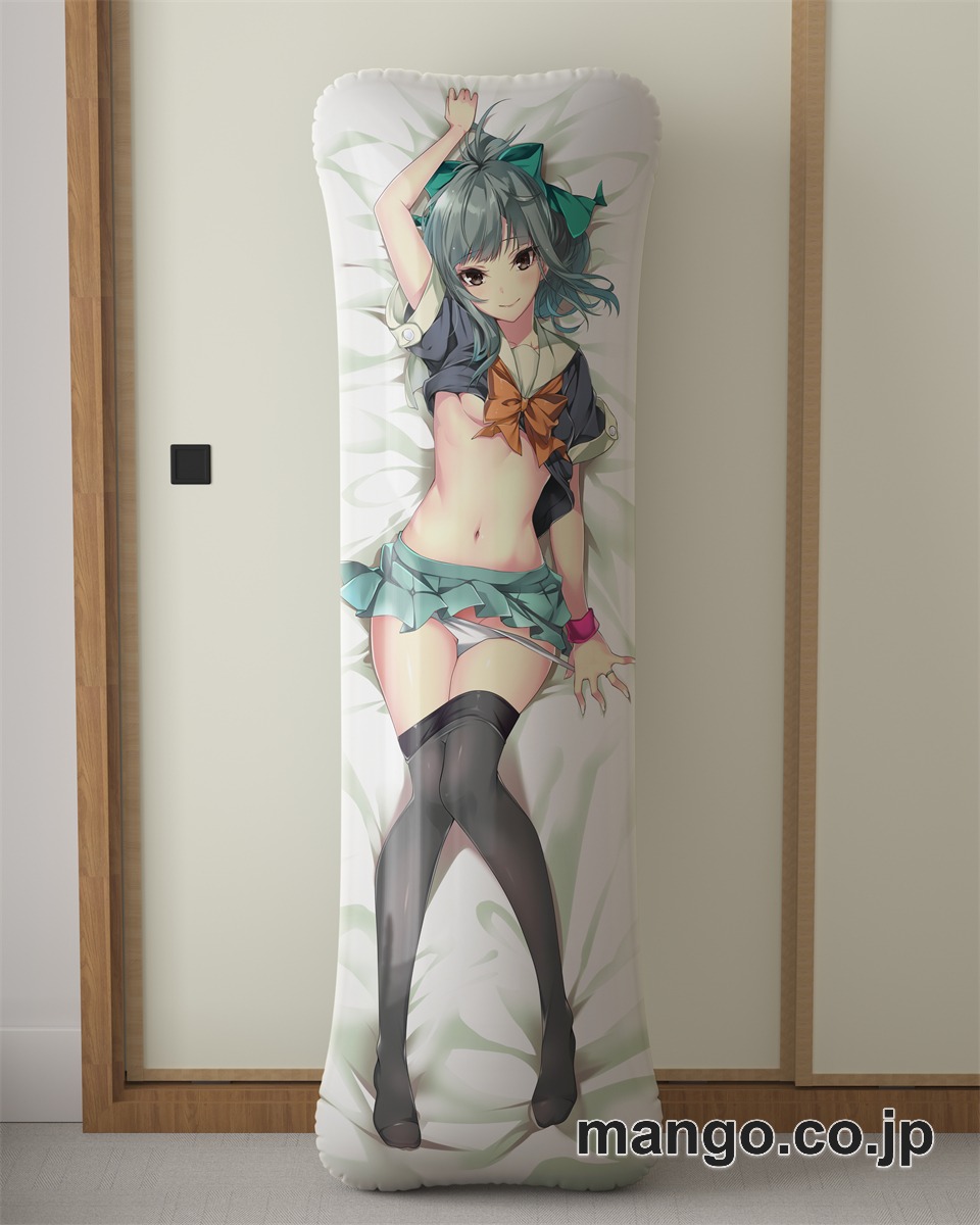 【抱き枕カバー / 等身大】 アニメ抱き枕カバー艦これ夕張添い寝大型クッションキャラクターグッズPVC製コレクション用｜PVC エアクッション 等身大サイズ 立体ディスプレイ