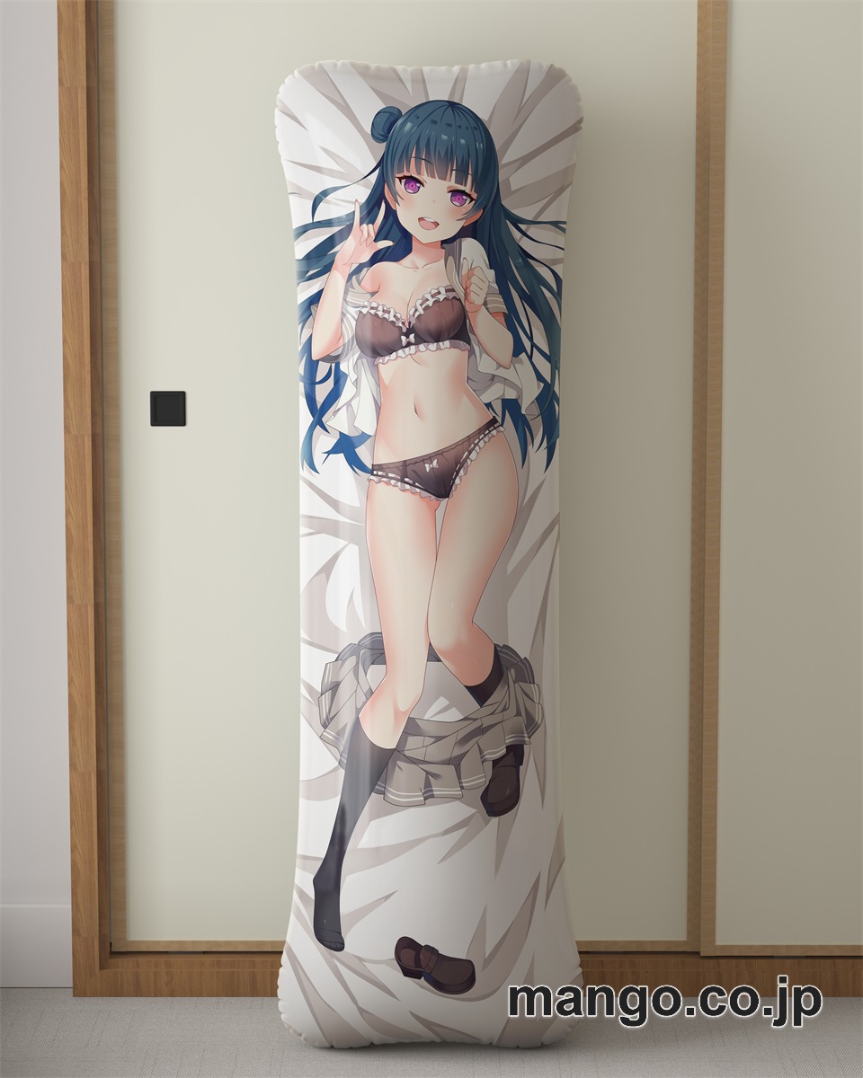 【抱き枕カバー / 等身大】 アニメ抱き枕カバーラブライブ!サンシャイン!!津島善子大型クッションキャラクターグッズPVC製コレクション用 ビッグサイズ 等身大クッション 立体キャラクターアイテム 2