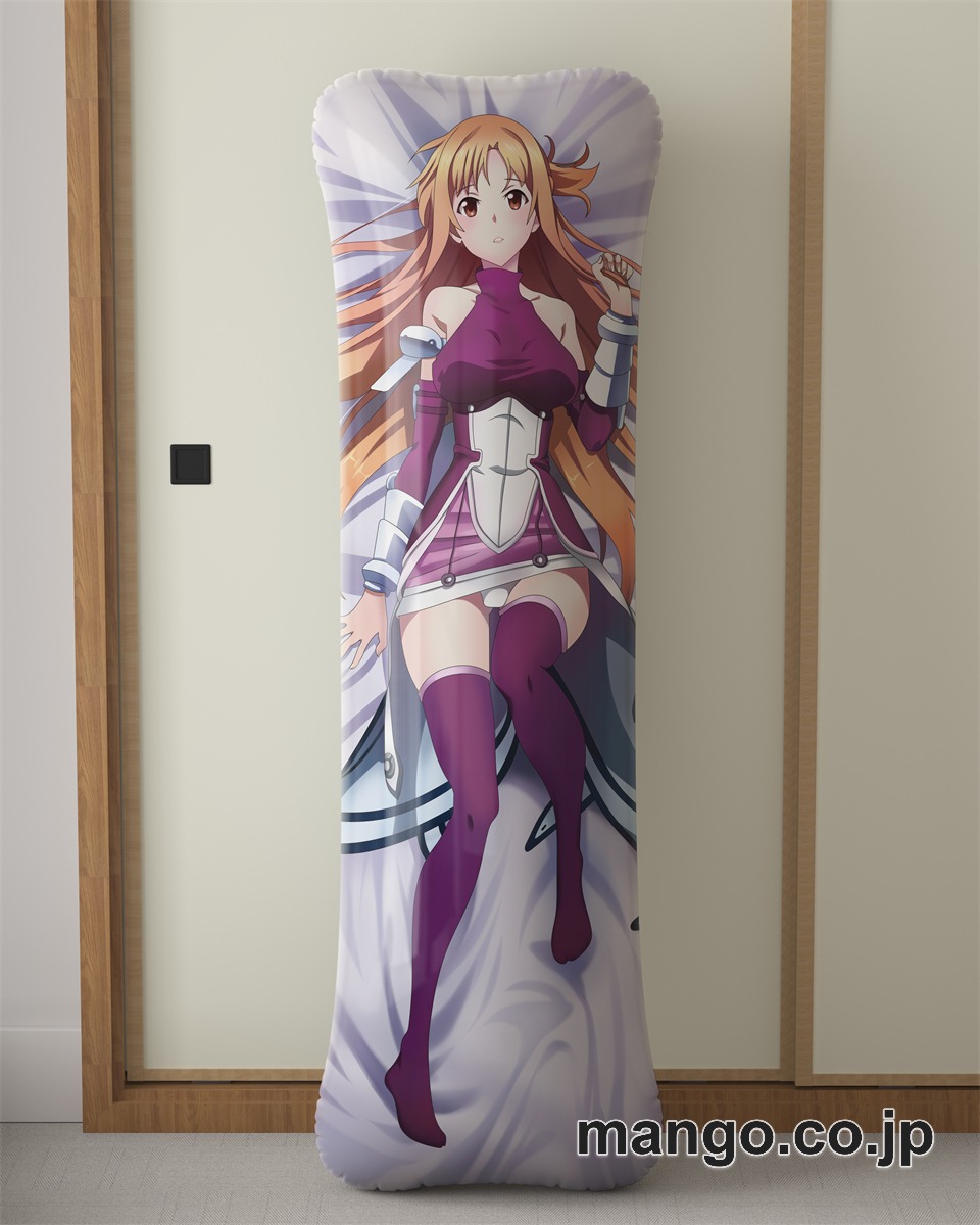 【抱き枕カバー / 等身大】 アニメ抱き枕カバーソードアート オンラインアスナ大型クッションキャラクターグッズPVC製コレクション用｜PVC エアクッション 等身大サイズ 立体ディスプレイ 2