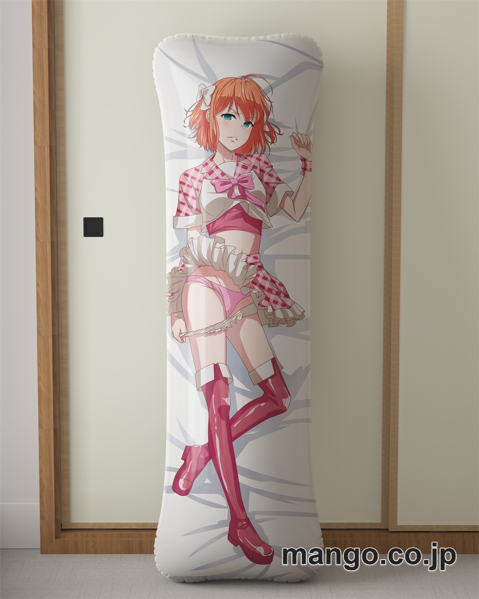 【抱き枕カバー / 等身大】 アニメ抱き枕カバー嫌な顔されながらおパンツ見せてもらいたいアイドル～yuina～大型クッションキャラクターグッズPVC製コレクション用｜空気ビニール製 等身大抱き枕 コレクション向けグッズ 2