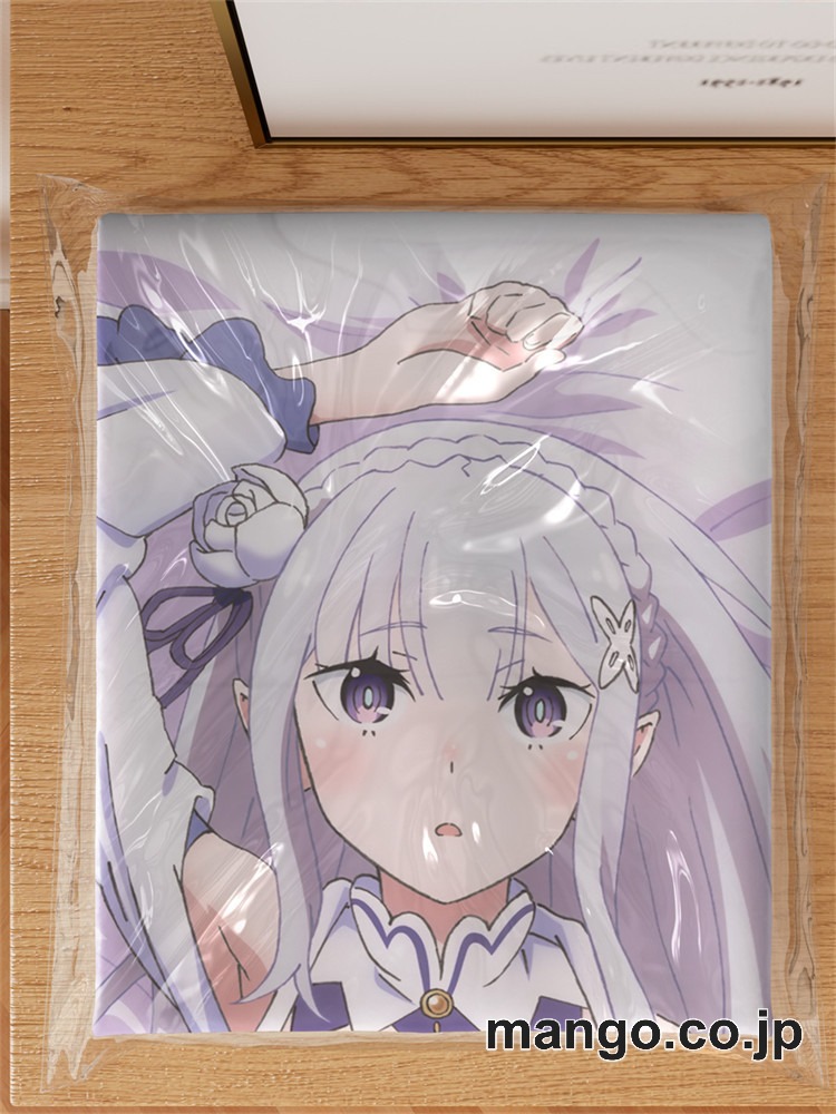 【抱き枕カバー / 等身大】 アニメ抱き枕カバーReゼロから始める異世界生活エミリア大型クッションキャラクターグッズPVC製コレクション用｜空気ビニール製 等身大抱き枕 コレクション向けグッズ 3