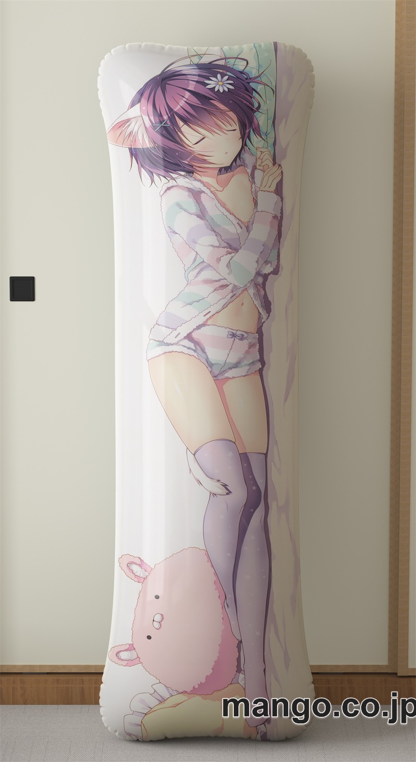 【抱き枕カバー / 等身大】 アニメ抱き枕カバーRyohka大型クッションキャラクターグッズPVC製コレクション用｜等身大エアクッション ビッグサイズ PVC製 アニメグッズ