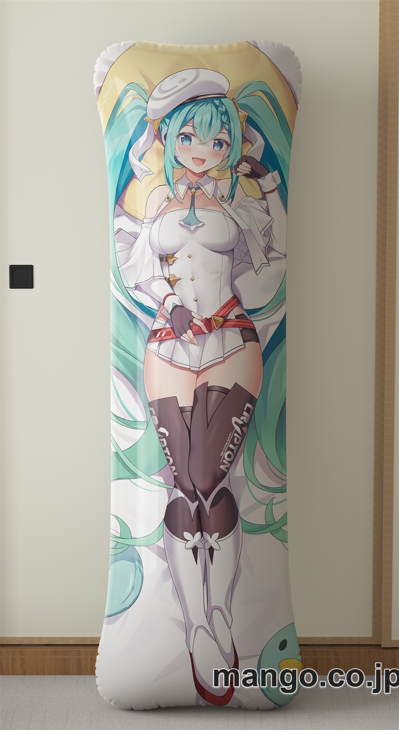 【抱き枕カバー / 等身大】 アニメ抱き枕カバー【VOCALOID】ミク大型クッションキャラクターグッズPVC製コレクション用｜空気ビニール製 等身大抱き枕 コレクション向けグッズ