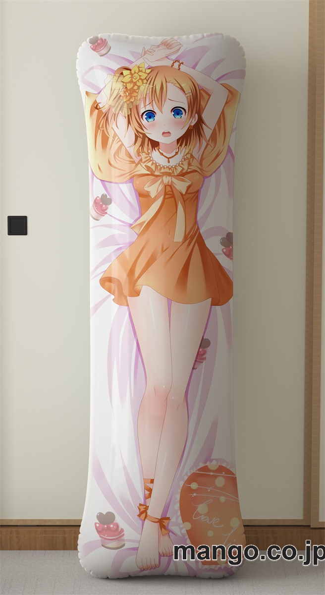 【抱き枕カバー / 等身大】 アニメ抱き枕カバーラブライブ!高坂穗乃果大型クッションキャラクターグッズPVC製コレクション用｜PVC エアクッション 等身大サイズ 立体ディスプレイ 2