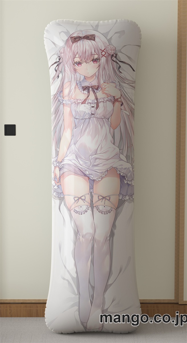 【抱き枕カバー / 等身大】 アニメ抱き枕カバー[オリジナル]白アリス大型クッションキャラクターグッズPVC製コレクション用｜等身大エアクッション ビッグサイズ PVC製 アニメグッズ