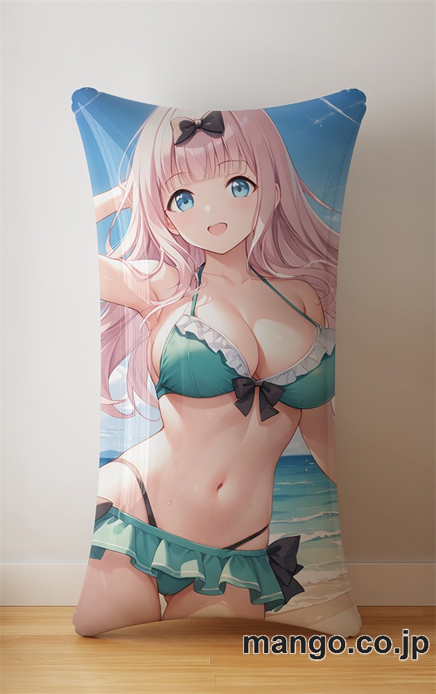 抱き枕カバー  オリジナル   アニメ  等身大 【かぐや様は告らせたい】藤原千花 小型クッション キャラクターグッズ PVC製 コレクション用 2