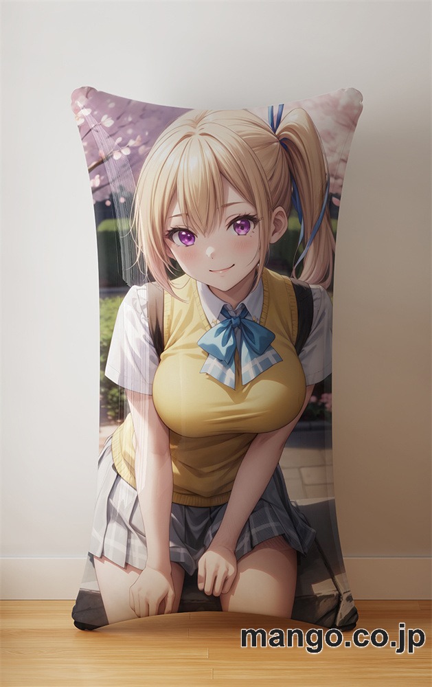 抱き枕カバー  オリジナル   アニメ  等身大 【無彩限のファントム・ワールド】川神舞 小型クッション キャラクターグッズ PVC製 コレクション用 2