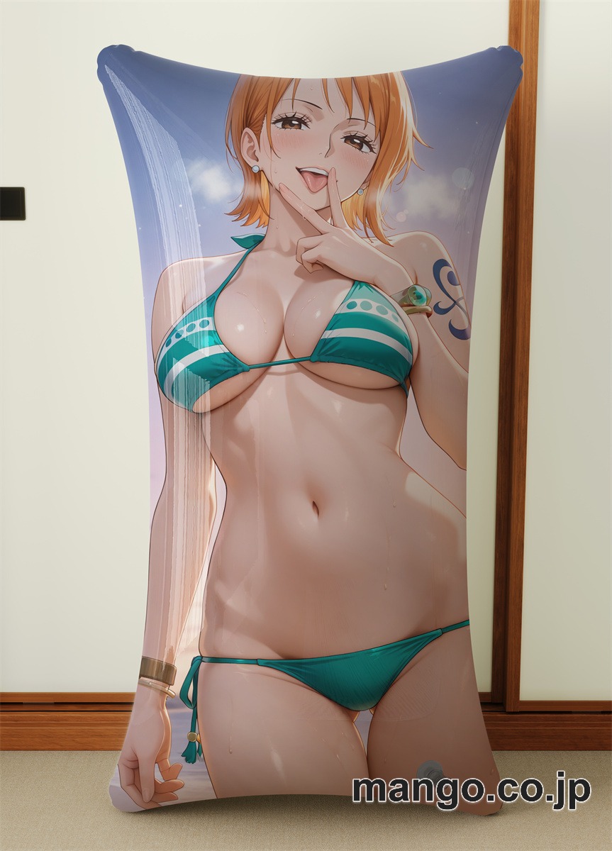 抱き枕カバー  オリジナル   アニメ  等身大 【ONEPIECE】ナミ 小型クッション キャラクターグッズ PVC製 コレクション用