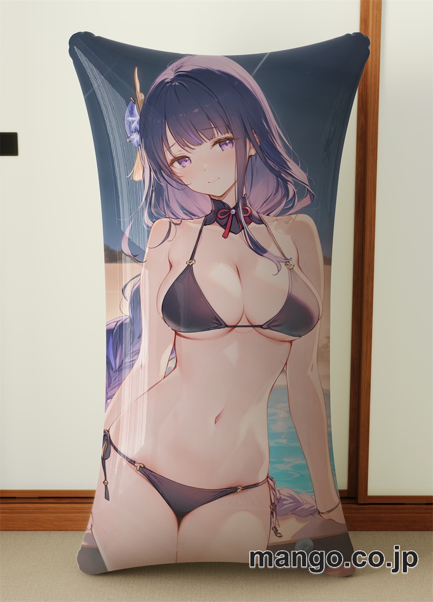抱き枕カバー  オリジナル   アニメ  等身大 【原神】雷電將軍 小型クッション キャラクターグッズ PVC製 コレクション用