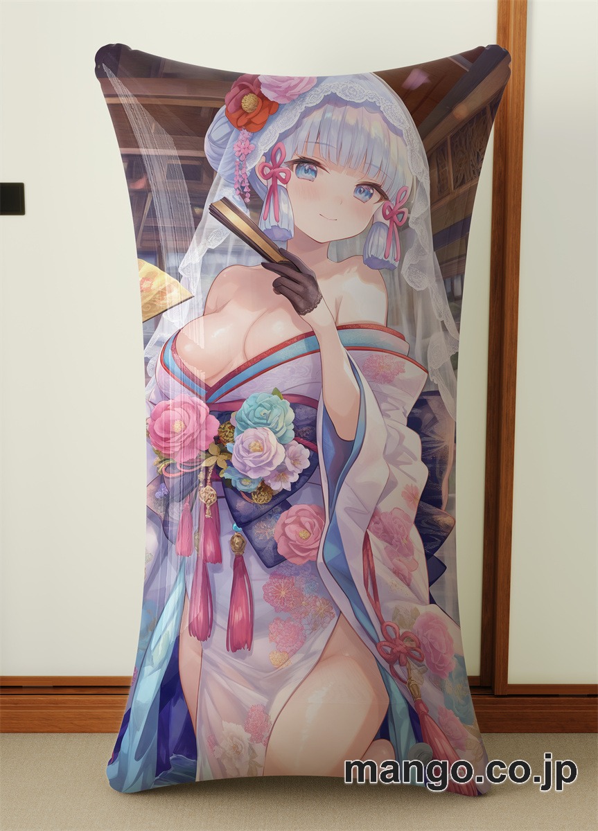抱き枕カバー  オリジナル   アニメ  等身大 【原神】神里綾華 小型クッション キャラクターグッズ PVC製 コレクション用