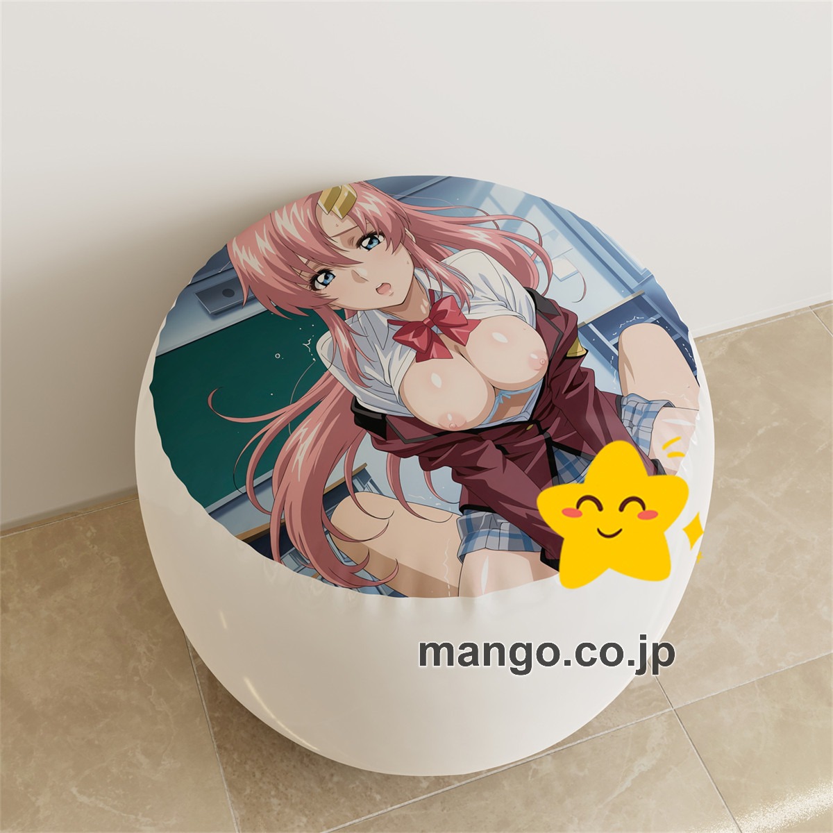 PVC ラウンドスツール【紳士向け】【ラクス・クライン】魅惑の谷間 アニメ キャラクターグッズ PVC製 ラウンドスツール コレクション用