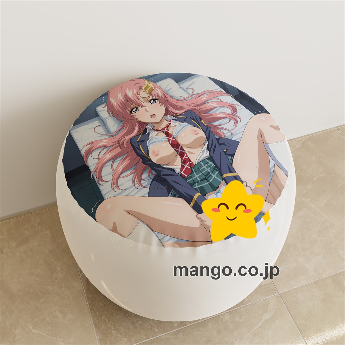 PVC ラウンドスツール【紳士向け】【ラクス・クライン】魅惑の谷間 アニメ キャラクターグッズ PVC製 ラウンドスツール コレクション用 2